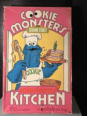 Cookie Monster’s Kitchen Colorforms Toy Jim Henson Muppets Sesame St Vintage CTW • $30