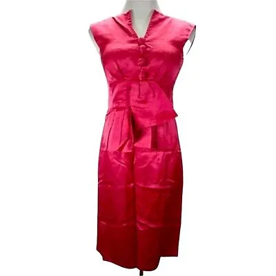 Nanette Lapore 100% Silk Knee Length Dress Mod Mad Men Size 10 • $29.95