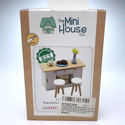 The Mini House Co. The Kitchen Counter Set DIY Wooden Doll House Furniture • $15.99