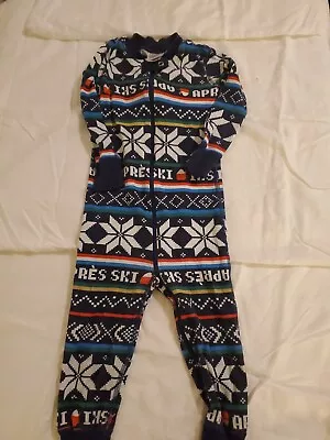 Toddler Boy Hanna Andersson Ski Fair Isle Sleeper Romper Pajamas 85 18-24 Months • $6.12
