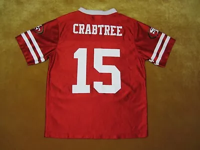 Michael Crabtree #15 San Francisco 49ers Red NFL Football Jersey Youth L 12-14 • $25