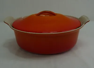 Le Creuset Cast Iron Volcanic Orange Oval Casserole Dish 26cm - Thames Hospice • £25