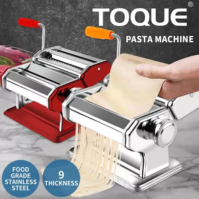 Toque Pasta Noodle Maker Machine Cutter For Fresh Spaghetti 9 Thickness Settings • $43.99