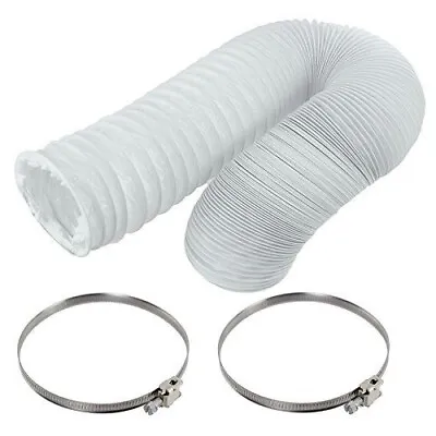 155 Inch Long Vent Hose Extension Pipe & Clips For ZANUSSI Tumble Dryer • £11.95