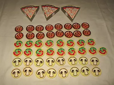 36 Piece Lot Melissa & Doug Wooden Pizza Party Wood Replacement TOPPINGS Slice • $14.99