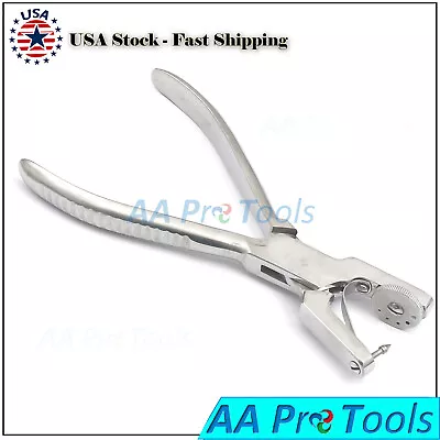 Heavy Duty Leather Hole Punch Hand Pliers Belt Holes 6 Sized Punches Tool New • $9.69