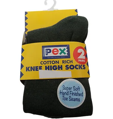 £6.99 • Buy Knee High Socks 2 Pk Pex Graduate Colour Bottle