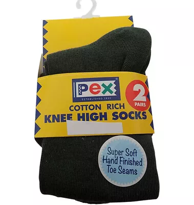 £6.99 • Buy Knee High Socks 2 Pk Pex Graduate Colour Bottle