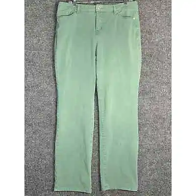 Miracle Body Denim Jeans Dream Straight Leg Seafoam Green Size 12 FAST SHIP! • $19.95