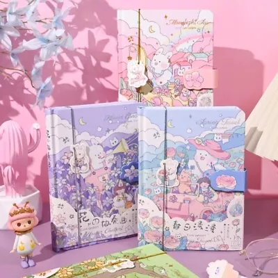 Paper Cute Healing Bunny Bear Notebook Student Learning Korean Stationery • $24.04