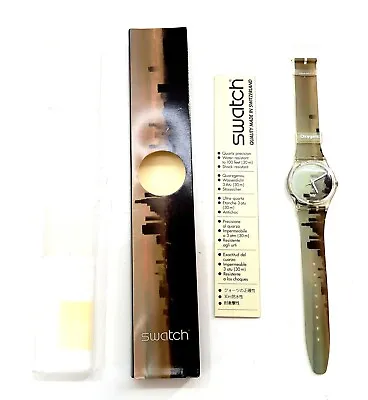 Swatch Watch OXYGEN GK241 New Old Stock 1997 With Case & Papers ELEMENTS • $109.99