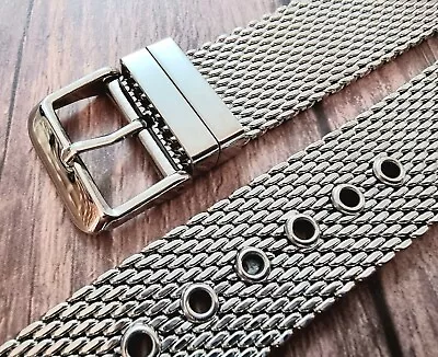 £14.95 • Buy Premium Shark Mesh Milanese Heavy Stainless 8Steel Watch Strap 18mm 20mm 22mm