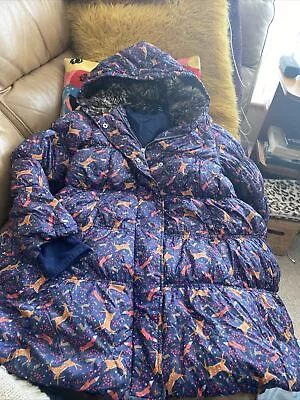 Kids LandsEnd Warm Feather And Down Winter Coat Age 8-9(128cm-134cm) New Unworn • £10