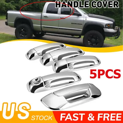 $33.99 • Buy Chrome 4 Door Handle + Tailgate Covers For 2002-2008 Dodge Ram 1500 2500 3500