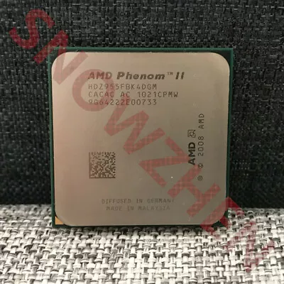 AMD Phenom II X4 955 CPU Quad-Core 3.2 GHz 6M HDZ955FBK4DGM 125W Processor • $21.87