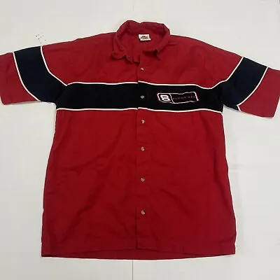 Vintage NASCAR Winners Circle Dale Earnhardt Jr Budweiser Pit Crew Button Shirt • $22.96