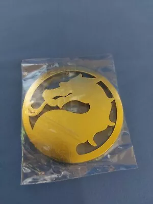 BAM BOX REPLICA PROPS GAMER MORTAL KOMBAT Dragon Emblem Medallion Coin RARE LE • $45