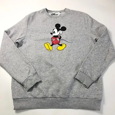 £8.95 • Buy Disney Women's Grey Mickey Mouse Sweatshirt UK 12 EUR 40 Good Condition