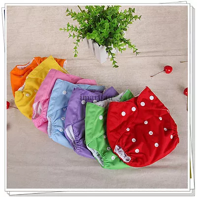 4x Pcs Reusable Modern Baby Cloth Nappies Diapers Adjustable Bulk  Nappy • $25.99