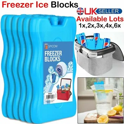 £16.99 • Buy Freezer Ice Blocks Reusable Cool Cooler Pack Bag Freezer Picnic Travel Lunch Box