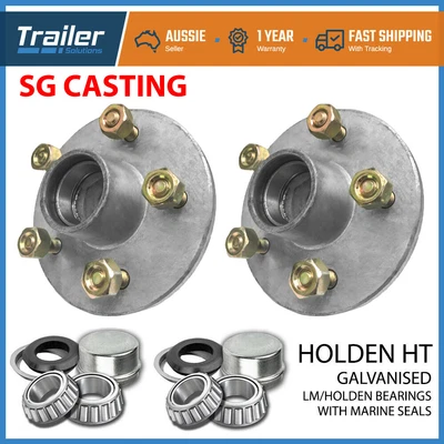 $66.88 • Buy Trailer Ht Galvanised Boat Lazy Hubs Holden Bearings Lm Marine Seals Sg Casting