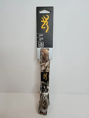 Browning Classic Webbing Camo Dog Leash In Mossy Oak Blades Camo 6Ft×1  • $16.95