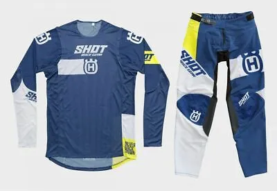 $148.99 • Buy 2022 SHOT Husqvarna Motocross Gear Jersey/Pants Combo MX ATV Racing Set