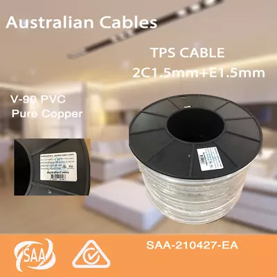 1x 1.5mm Twin And Earth TPS Electrical Cable For 100 Meter Drum • $100