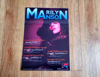 LAMINATED Marilyn Manson 2009 The High End Of Low Tour Poster *Mint Condition* • $21.49
