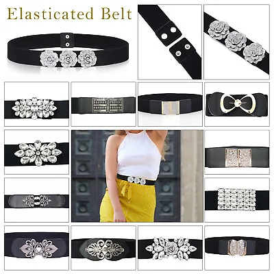 Black Waist Belt For Ladies Womens Party Dress Fashion Clothing Waist Band • £3.79