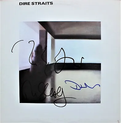 Dire Straits Self Titled Vinyl Record SIGNED Mark Knopfler David And John! ACOA • $650
