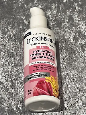 Dickinson’s Witch Hazel Hydrating Toner + Serum With Rose Water 4 Oz • $7.95