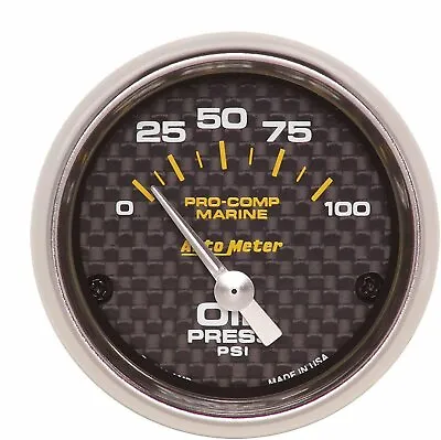 AutoMeter Auto Meter 200758-40 Gauge Oil Pressure 2 1/16  100Psi... • $52.76