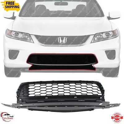 For 2013-2015 Honda Accord Front Bumper Grille Textured Gray Plastic HO1036114 • $70.21