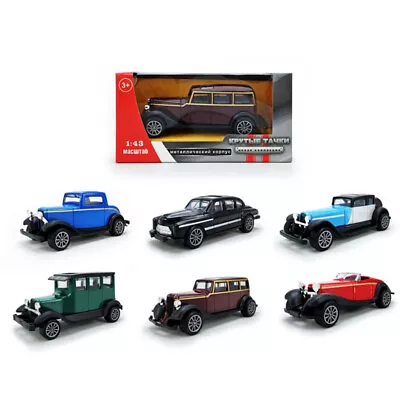 1:43 Alloy Vintage Diecast Model Classic Pull Back Car Model Miniature Vehicl:da • £6.66