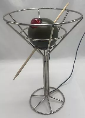 Vintage Mid Century Style Chrome Martini Olive Bar Lamp / Light~david Krys 9.75” • $299.99