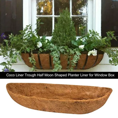 £16.62 • Buy Coco Liner Planter Trough Wall Hanging Planting Flower Basket For Window Box