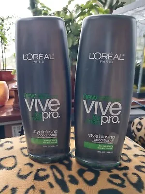 Lot Of 2 Loreal Vive Pro Style Infusing Conditioner For Men ~ 13 Oz Each • $29.99