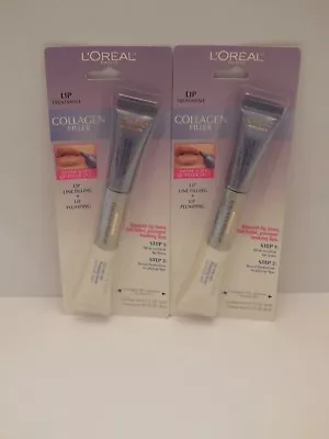 $60 • Buy Lot Of Two L'oreal Lip Treatment Collagen Filler .2 Oz
