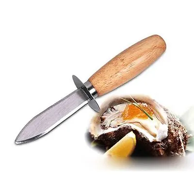 Wood Handle Prying Shellfish Clam Opener Oyster Knife Shucking Tool Shucker • $6.99