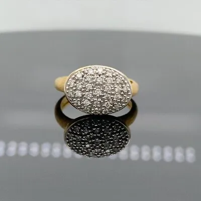Marco Bicego 18k White & Yellow Gold Diamond Siviglia Ring $2480 Retail • $995