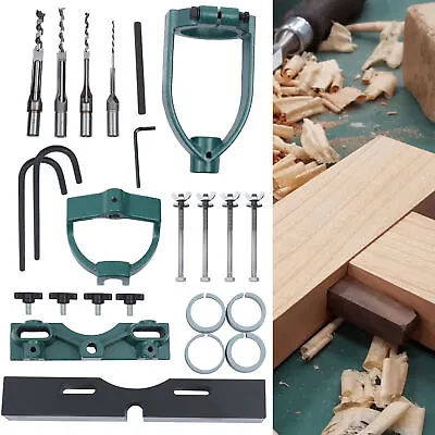 Square Hole Drill Press Attachment Mortising Kit W/ 4 Bits Mortise Locator Tool • $80.76