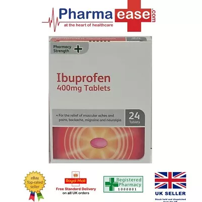 400mg Anti Inflammatory 24 Tablets -Pain Relief  **MAX 4** EXP 06/2024 • £2.49