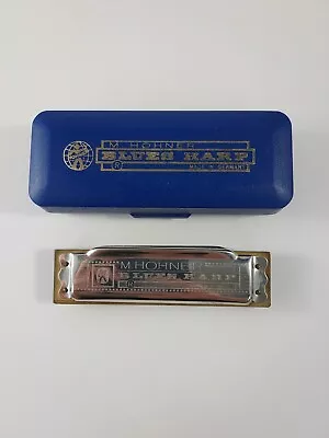 M. Hohner Blues Harp Harmonica Key Of A Made In Germany With Case 1-10 • $30