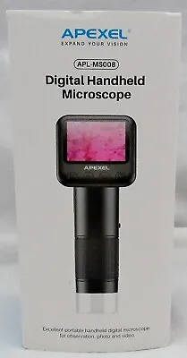 APEXEL Handheld Digital Microscope With 2” LCD Screen 800X Pocket Portable • $39.99