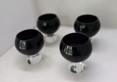 £38 • Buy Set Of Four Royal Doulton Julien MacDonald Black Glasses