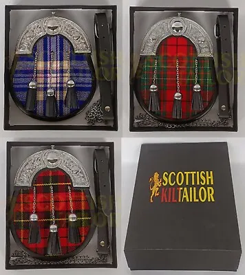Scottish Handmade  22 Different Tartan Color Kilt Sporran With Box Packing • $50