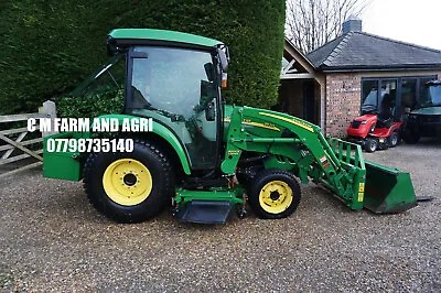 John Deere 3520 Compact Cab Tractor & Loader 60”deck Pallet *sorry Now Sold* • £21690