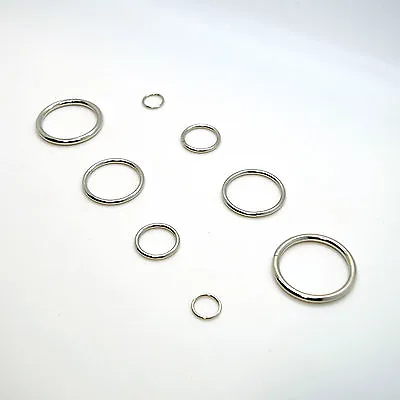 Metal O Rings Collars Buckles Straps For Webbing Strap Tape Craft 12 20 30 35 40 • £1.30