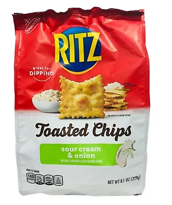 Nabisco Ritz Toasted Sour Cream & Onion Oven Baked Chips 8.1 Oz • $7.59